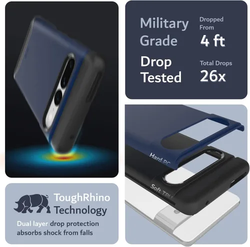 Miniatura 3 de TUDIA Merge [grado militar] Funda diseñada para Google Pixel 7 Pro (2022), a prueba de golpes, delgada, de doble capa, resistente a los golpes
