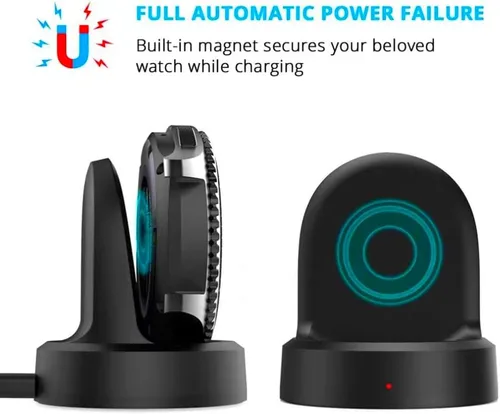 Miniatura 3 de Cargador de reloj para Samsung Gear S2, base de carga con cable de carga micro USB, para Smausng Gear S3 S2 Classic, S3 Frontier, S4 Smart Watch