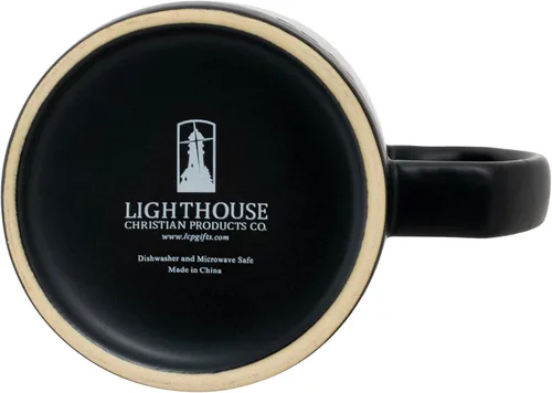 Miniatura 5 de Lighthouse Christian Products Simply Yours Pray - Taza de café de cerámica de 18 onzas, paquete de 4, color negro medianoche