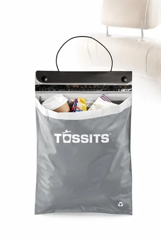Miniatura 9 de Tossits Bolsas de basura desechables recicladas para automóvil, a prueba de fugas, a prueba de olores, bolsas de basura colgantes para automóvil