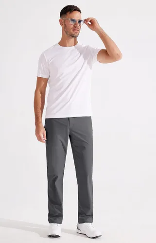 Miniatura 5 de Libin Pantalones de golf ajustados para hombre de 29 pulgadas, 30 pulgadas, 32 pulgadas, casuales, elásticos, pantalones de vestir para trabajo