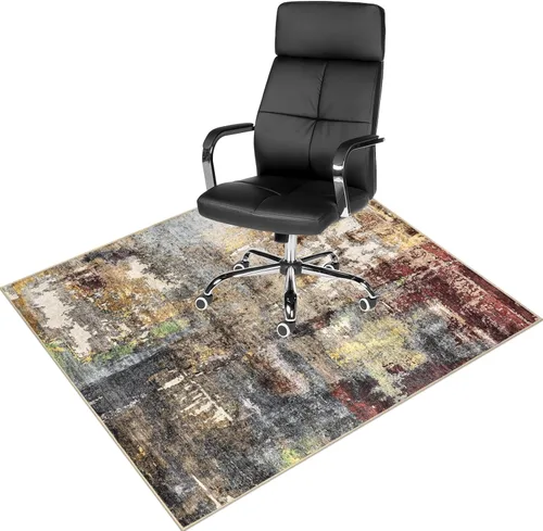 Miniatura 22 de Anidaroel Alfombrilla para silla de 48"x60" para piso de madera dura/piso de azulejos, alfombrilla de silla de escritorio para pisos duros, Rojo