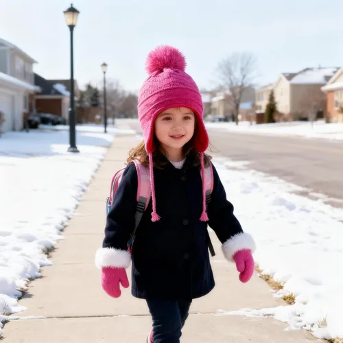 Miniatura 55 de Conjunto de guantes y gorro de invierno para niños, gorro de forro polar cálido, gorro de punto y guantes para niños y niñas