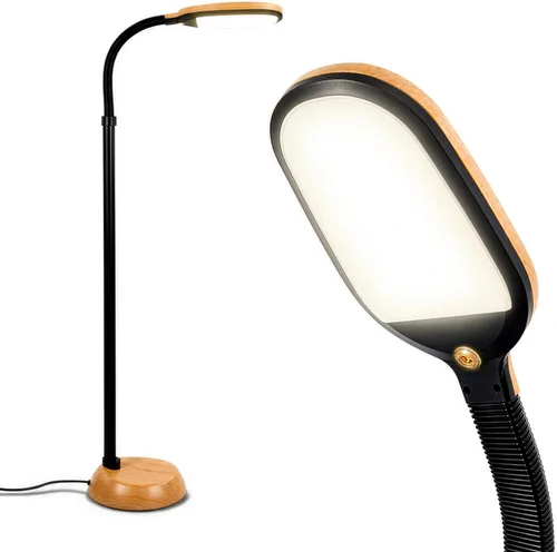 Miniatura 12 de Brightech Litespan - Lámpara de Pie LED Brillante para Lectura Sobre Silla, Manualidades y Lectura, Luz de Esteticista para Extensiones de Pestañas