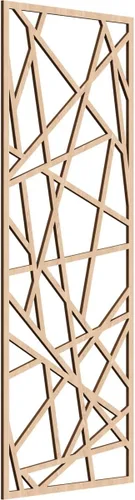 Miniatura 125 de Conway Paneles de pared decorativos de madera con calado, 9 3/8 pulgadas de ancho x 24 3/8 pulgadas de alto x 1/4 de alto, aliso