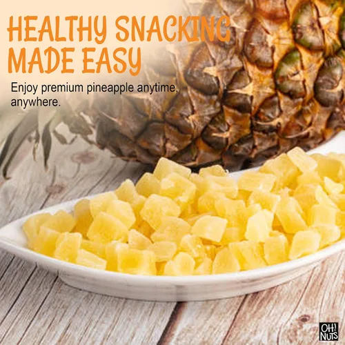 Miniatura 4 de Oh! Nuts Trozos de piña seca - Piña seca - Fruta seca de piña - 1 libra - Fruta deshidratada con menos azúcar añadido
