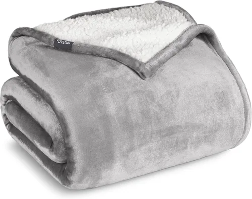 Miniatura 19 de Manta de forro polar de sherpa Bare Home - Tamaño para Lanzar/Viajar - Manta para cama, sofá y sofá cama - Cálida y ligera - Esponjosa y suave