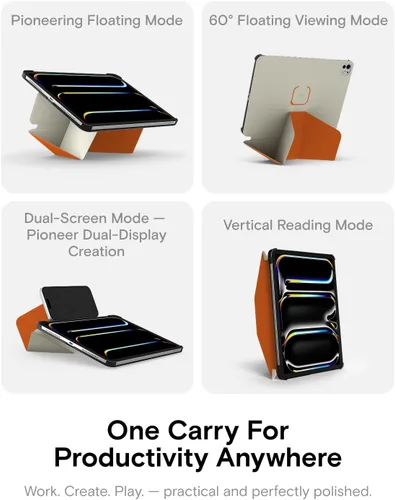 Miniatura 3 de MOFT Funda dinámica tipo folio para iPad Pro de 13 pulgadas (M5 2025 / M4 2024) – [Protección de esquina reforzada] Soporte magnético delgado