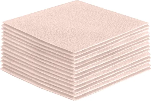 Miniatura 106 de FabricLA Hojas de fieltro acrílico para manualidades, cuadrados de fieltro precortados suaves de 4 x 4 pulgadas (3.9 in x 3.9 in), utiliza hojas