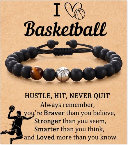 Pulsera de béisbol, fútbol, baloncesto, hockey, golf, fútbol, regalos para niños y hombres