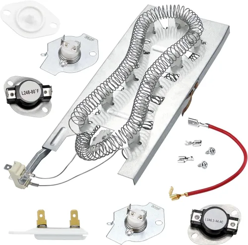 WP3387747 3387747 Kit de elementos calefactores para secadora compatible con Whirlpool Cabrio Kenmore He2 Kenmore Elite He3 Maytag Secadores -