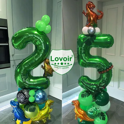 Miniatura 5 de Lovoir Globo verde oscuro de 40 pulgadas, 30 dígitos gigantes, helio verde oscuro para fiesta de 30 cumpleaños, decoraciones de celebración de Azul