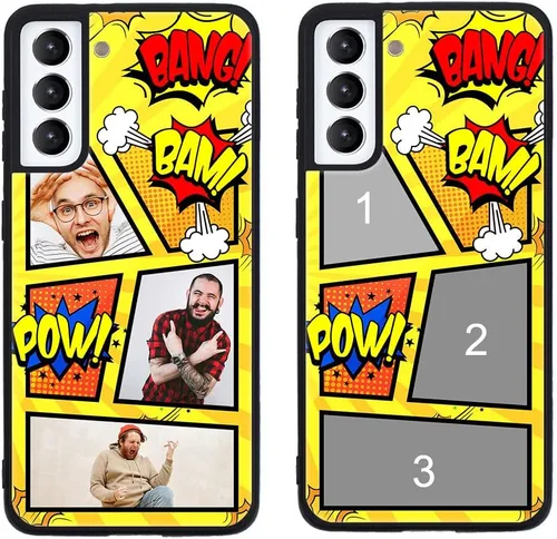 Miniatura 55 de Funda de teléfono personalizada para Samsung Galaxy S22+ / S22 Plus 5G, funda de TPU suave de vidrio templado antiarañazos personalizada con foto