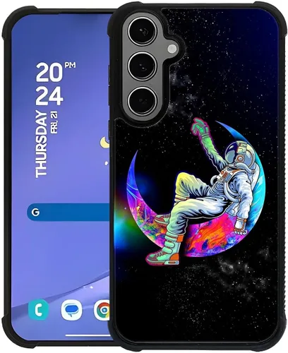 Miniatura 66 de ZHEGAILIAN Funda compatible con Samsung Galaxy S22 Ultra, funda de vidrio orgánico para niñas, mujeres y hombres, diseño de cuatro esquinas, Cabeza