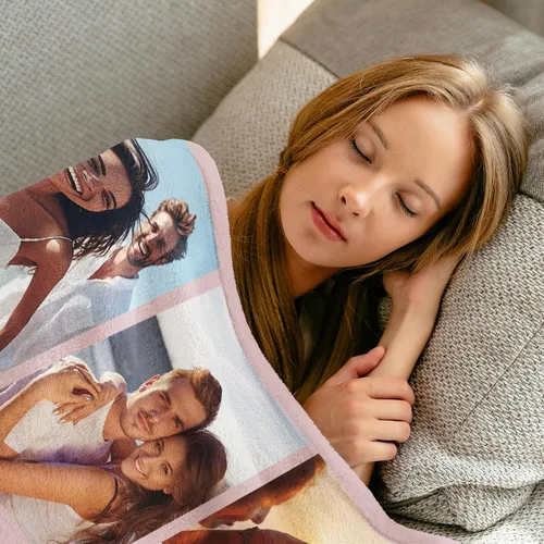 Miniatura 3 de SalaGraphics Manta personalizada con fotos, texto, regalos personalizados para parejas, mantas con fotos con mis propias fotos, mantas 8 Fotos