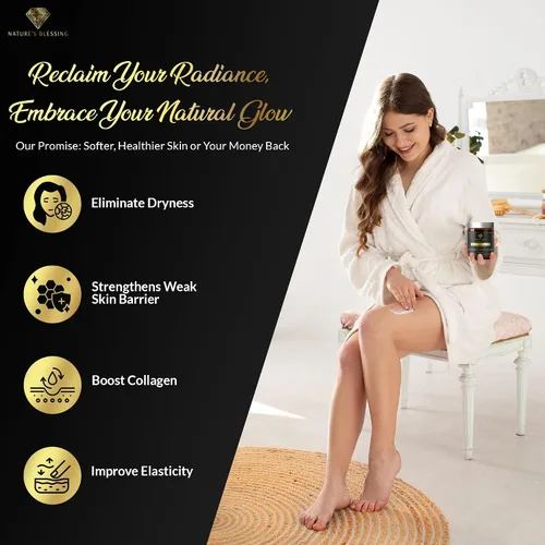 Miniatura 8 de Nature's Blessing Crema Anti-Envejecimiento de Sebo de Res para Líneas Finas y Arrugas Potenciador de Colágeno Infundido con Miel Orgánica
