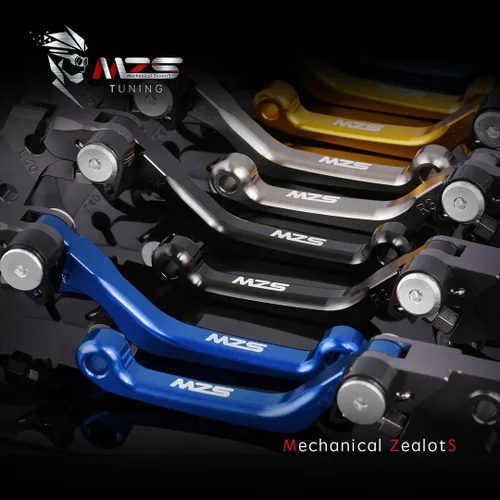 Miniatura 7 de MZS Palancas de freno y embrague azules para motocross, pivote ajustable, CNC, compatibles con YZ125 YZ250 YZ426F YZ450F 2001-2007 / YZ250F 2001-2006
