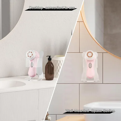 Miniatura 4 de Beautyflier Soporte eléctrico para fregar la cara, soporte acrílico transparente compatible con el limpiador de limpieza Clarisonic Mia 2, ideal
