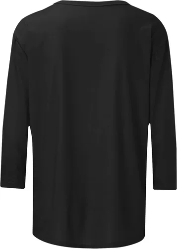 Miniatura 5 de Tuianres Women's Christmas 34 Sleeve Dressy Tops Loose Funny Christmas Tree Shirts Vacation Round Neck T-Shirt Tops