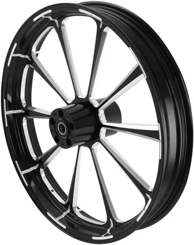 Miniatura 3 de TCMT Buje de llanta delantera de 21 x 3.5 pulgadas, doble disco para Harley Touring Road King Street Road Electra Glide Ultra Limited Tri Glide