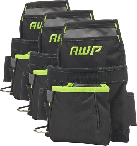 Miniatura 12 de Bolsa de herramientas AWP, bolsa de herramientas para electricista, organizador multibolsillo profesional premium