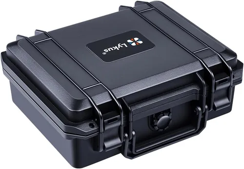 Miniatura 14 de Lykus HC-1410 Mini caja rígida seca con inserto de espuma, tamaño interior 5.51 x 3.54 x 1.46 pulgadas, IP66 a prueba de salpicaduras, adecuada