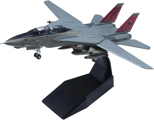 Miniatura 9 de 1/100 F-14 Tomcat Skeleton Fighter Modelo de avión militar fundido a troquel modelo de avión militar F-14 (básico)