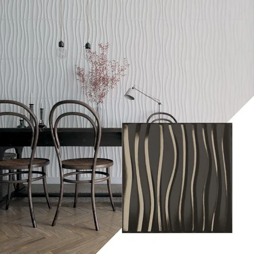Miniatura 33 de Ekena Millwork 19 5/8 pulgadas de ancho x 19 5/8 pulgadas de alto Shoreline EnduraWall Panel decorativo de pared 3D, aluminio