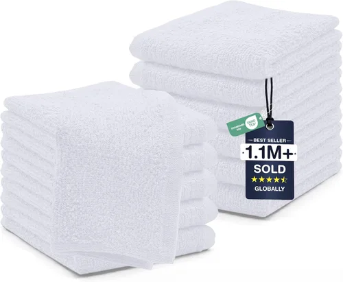 Miniatura 45 de DAN RIVER Paquete de 6 toallas de mano de alta calidad (16 x 28 pulgadas), 100% algodón, ultra suaves, ligeras, altamente absorbentes, para baño