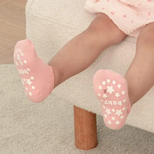 Miniatura 6 de Calcetines antideslizantes para bebés y niñas de 0 a 36 meses, 6 pares