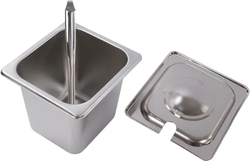 Miniatura 9 de Diydeg Juego de tarros, caja de condimentos retráctil de 2 niveles de acero inoxidable con 4 o 6 compartimentos, caja contenedor de condimentos