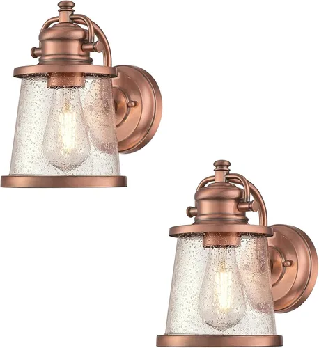 Miniatura 7 de Ciata Iluminación para exteriores, montaje en pared, aplique de una sola luz, lámpara de bronce resistente a la intemperie, 60 vatios, accesorio