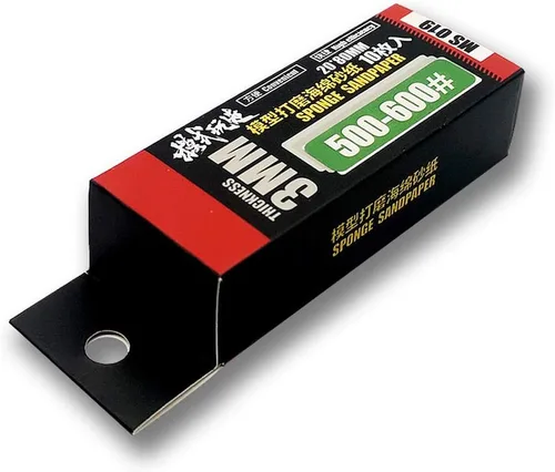 Miniatura 5 de Hobby Model Craft Tools - Esponja de lijado multiusos tipo 50 piezas (grano 320-400 # 500-600 # 800-1000 # 1200-1500 # 1800-2000)
