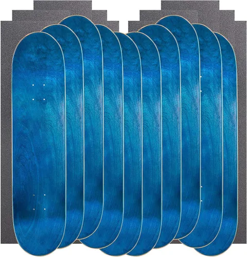 Miniatura 4 de Cal 7 Tablas de patineta en blanco con agarre, juego de 10
