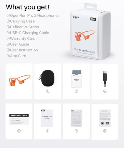 Miniatura 10 de SHOKZ OpenRun Pro 2 - Auriculares deportivos de conducción ósea con tira reflectante, resistentes al sudor, auriculares de entrenamiento, seguros