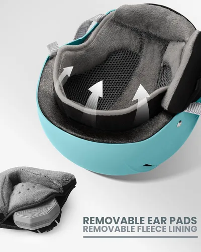 Miniatura 5 de OutdoorMaster Kelvin II - Casco de esquí para deportes de nieve, casco de snowboard para hombres, mujeres y jóvenes menta (MATTE MINT)
