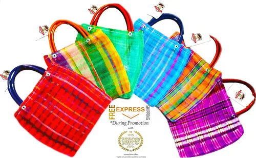 Miniatura 5 de Alondra's Imports (TM - Bolsas mexicanas para dulces mexicanos, malla mini mercado, bolsas Fiestas) 10 x 7 (6 unidades)