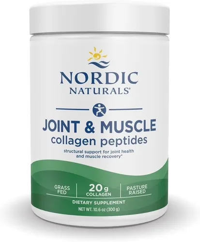 Nordic Naturals Péptidos de colágeno para articulaciones y músculos, sin sabor, 10.6 onzas, suplemento de colágeno para la salud de la piel y la