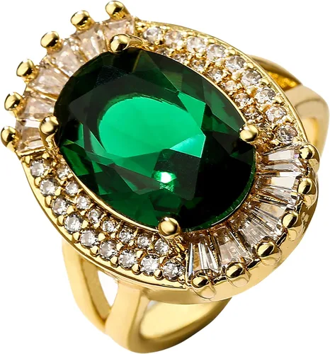 Anillo apilable ajustable de las mujeres de la circona azul de la moda vintage y regalos de vacaciones