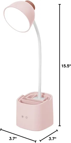 Miniatura 6 de Fantasee Lámpara LED de escritorio, 3 modos de iluminación, regulable al tacto, 9 de brillo, lámpara de mesa con batería recargable con soporte