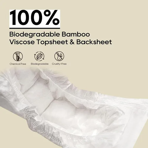 Miniatura 4 de ECO BOOM Pañales prematuros, viscosa de bambú, pañales desechables suaves naturales para bebés, tamaño 0 adecuado para hasta 7 libras