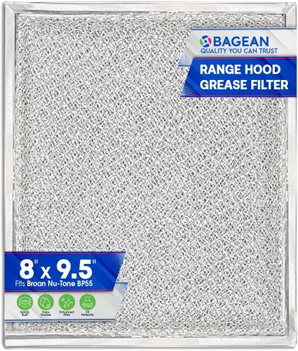 Filtro de repuesto para campana extractora Braun Nu-Tone BP55, filtro de grasa de campana de 8 x 9.5 pulgadas, filtro de ventilación de malla de