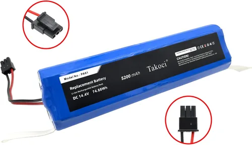 Miniatura 6 de Batería de repuesto de 5200 mAh para Eufy RoboVac X8 Series Robot Aspiradora compatible con número de pieza Eufy PA61 Batería de robot barrido 14.4V