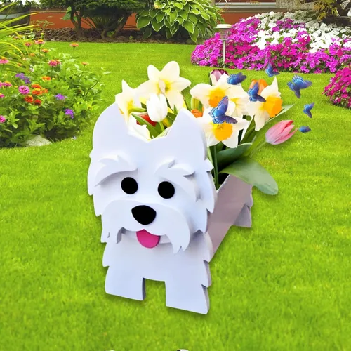Miniatura 64 de Maceta de Perro English Springer Spaniel, Macetas de Plantas, Bonita Maceta de Jardín para Perros, Macetas de Perro Regalos de Cumpleaños