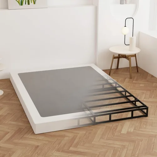 Miniatura 14 de Maenizi Somier de 9 pulgadas para cama Queen, base de cama de metal resistente con funda de tela, base de colchón, fácil montaje, sin ruido