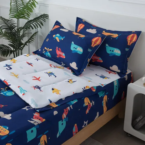 Miniatura 11 de Juego de edredón para niños, ropa de cama con cremallera individual para niños y niñas, ropa de cama con cremallera y sábanas para todas