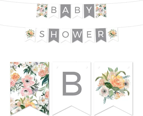 Miniatura 29 de Andaz Press Peach Coral - Colección de fiesta de jardín floral para baby shower, tarjetas de juego de adivinanzas de caramelos, paquete de 30