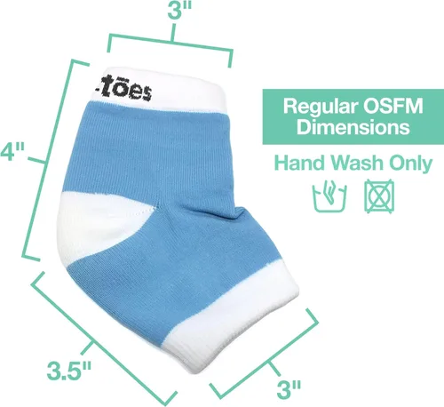 Miniatura 6 de ZenToes Calcetines hidratantes para el talón, 2 pares de calcetines de spa con forro de gel para curar y tratar talones secos y agrietados mientras