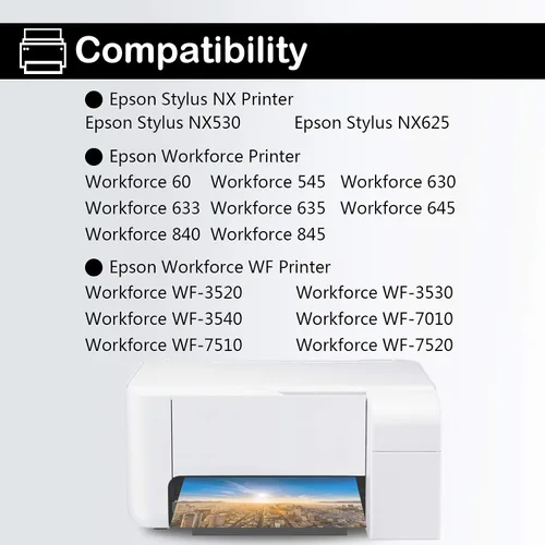 Miniatura 2 de Paquete de 4 cartuchos de tinta de repuesto T127 para Epson 127 T127 uso para Workforce 545 845 645 WF-3540 WF-3520 WF-7010 WF-7510 WF-7520 NX530