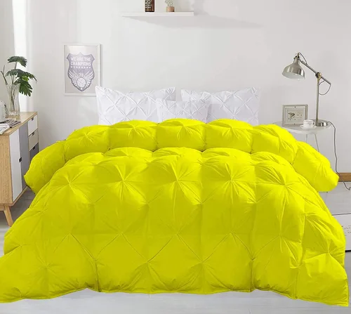 Miniatura 7 de Juego de ropa de cama plisada de 3 piezas de 100% algodón (edredón + 2 fundas de almohada), tamaño individual